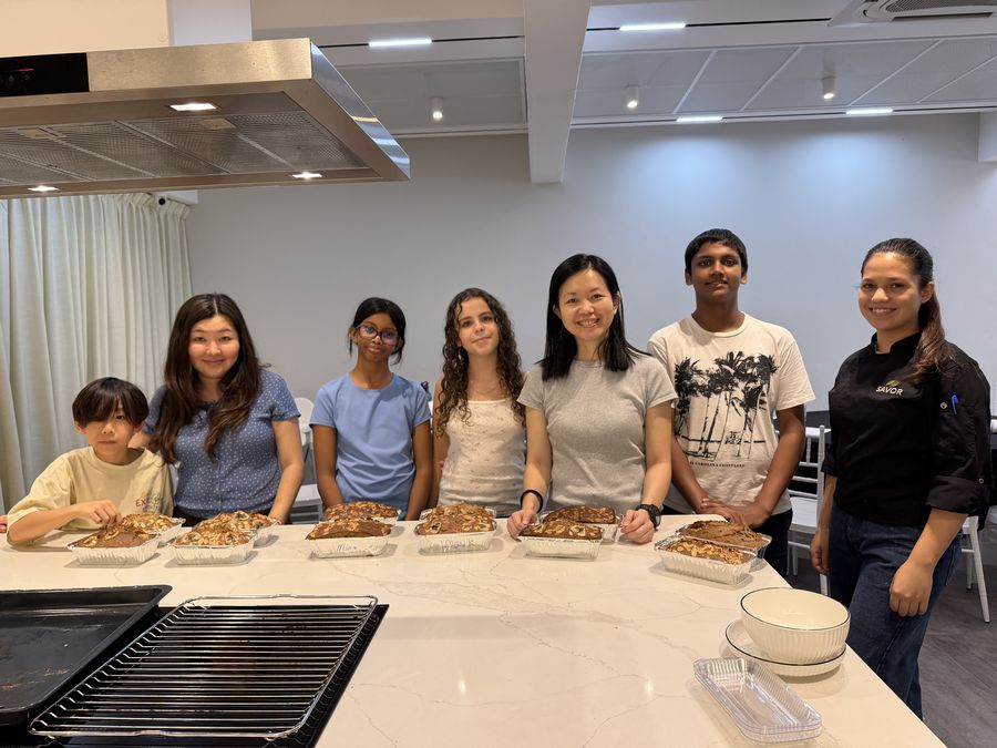 Students baking together at a Master Artist workshop