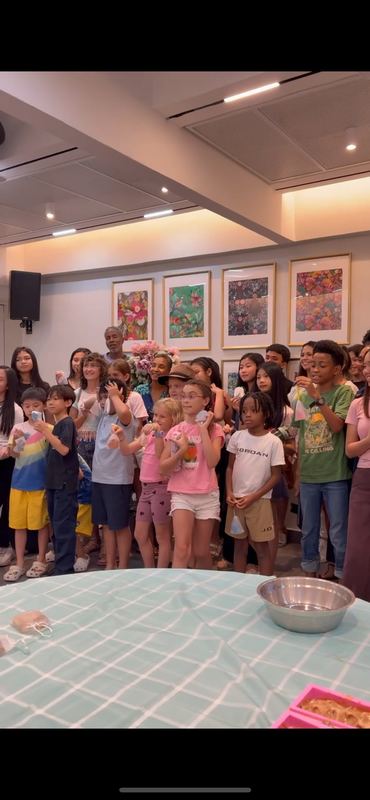 A group at a craft session